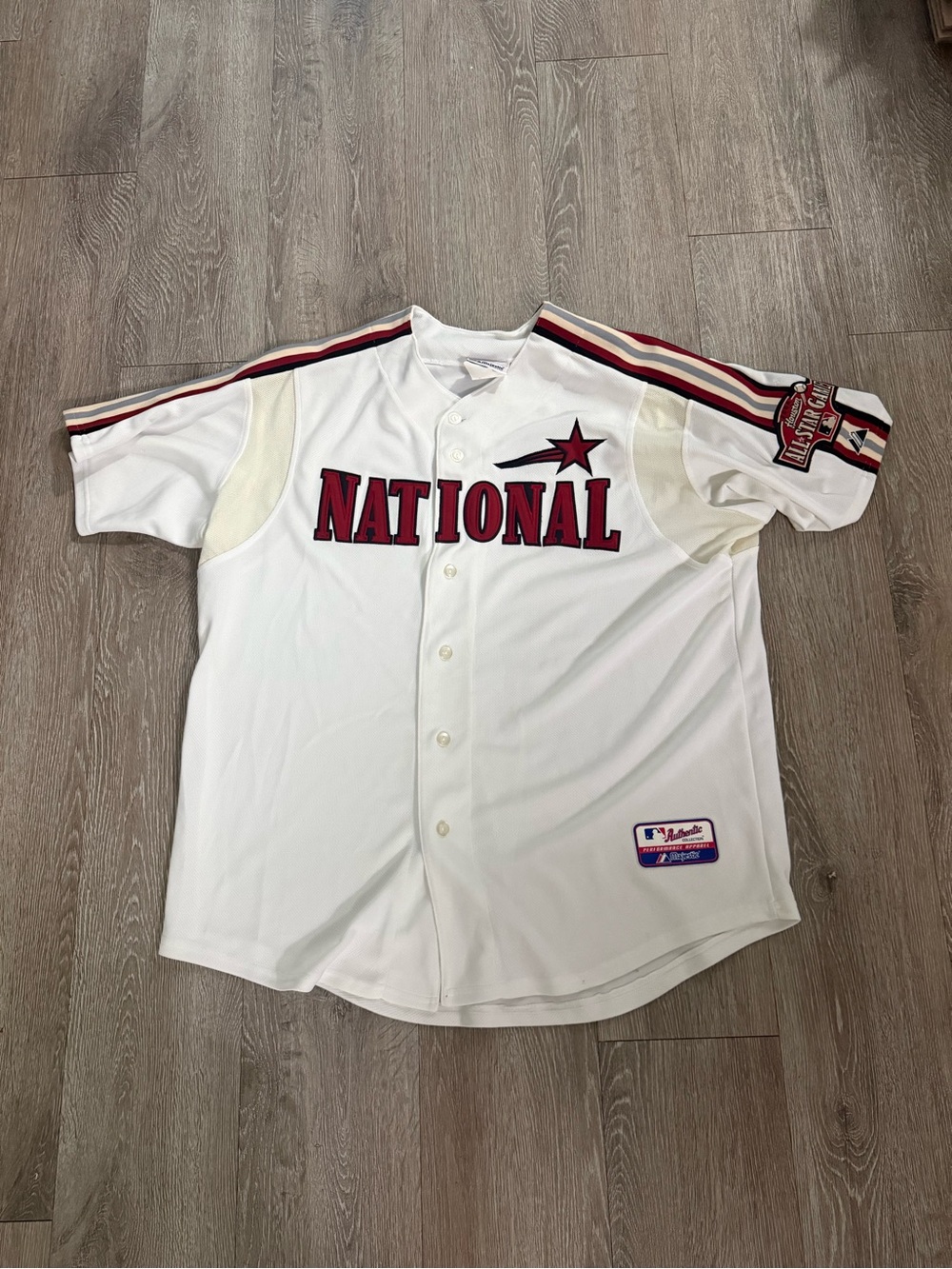 2004 Houston Astros MLB All Star Game Majestic Authenthic Stitched Jersey SzXL